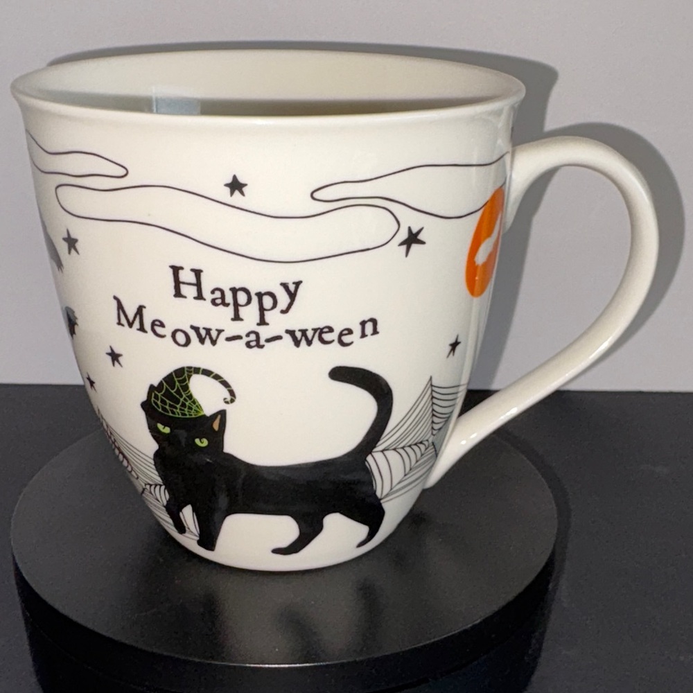 Milly Green Happy Meow-a-ween Mug Black Cat Bats 2022